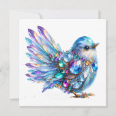 大切な輝きの鳥たちをテーマにした招待状です 招待状 (正面)