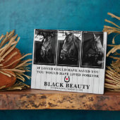 大切な馬との別れ | 馬 3 写真 追悼 プレート フォトプラーク (側面)