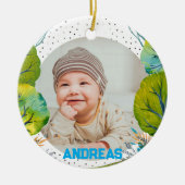 大切な魔法：あなたの森の最初のクリスマス セラミックオーナメント (正面)