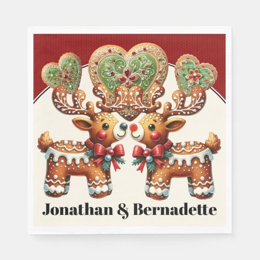大切な鹿の愛 スタンダードランチョンナプキン (正面)