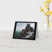 大切な~のMtnのゴリラのメッセージカード カード (黄色い花)