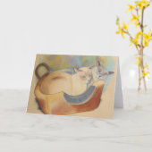 大切なTonkinese及びロミオ カード (黄色い花)