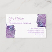 大切アメジスト宝石ジュエラージュエリービジネスca 名刺 (裏面)