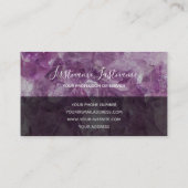 大切アメジスト宝石ラグジュアリー結晶ジュエリーブシン 名刺 (裏面)