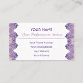 大切アメジスト宝石名刺 名刺 (裏面)