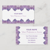 大切アメジスト宝石名刺 名刺 (正面/裏面)