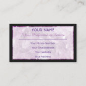 大切アメジスト宝石名刺 名刺 (裏面)