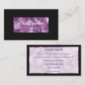 大切アメジスト宝石名刺 名刺 (正面/裏面)