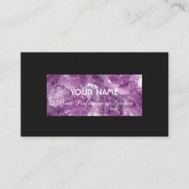 大切アメジスト宝石名刺 名刺