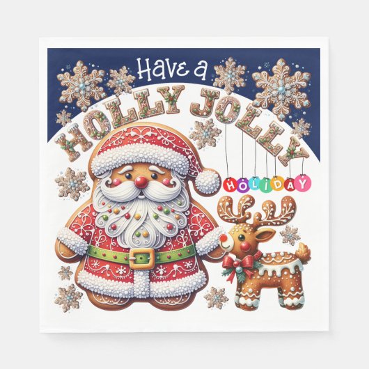大切クリスマスマッチング製品 スタンダードランチョンナプキン (正面)