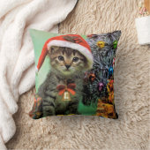 大切クリスマス猫 クッション (ブランケット)