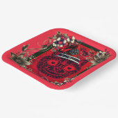 大切クリスマス紙プレート ペーパープレート (傾斜あり)