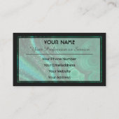 大切グリーンクリスタル宝石名刺 名刺 (裏面)