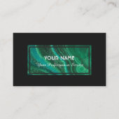 大切グリーンクリスタル宝石名刺 名刺 (正面)