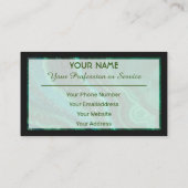 大切グリーンクリスタル宝石名刺 名刺 (裏面)