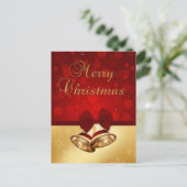 大切ゴールデンクリスマスベルズホリデーハガキ シーズンポストカード (スタンド正面)