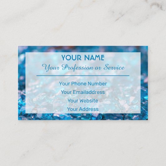 大切サファイアジェム名刺 名刺 (裏面)