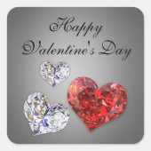 大切ダイヤエレガントモンドハート スクエアシール (正面)