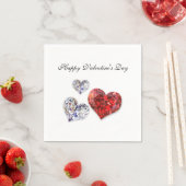 大切ダイヤエレガントモンドハート スタンダードカクテルナプキン (インサイチュ)