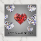 大切ダイヤエレガントモンドハート フェイバータグ