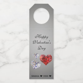 大切ダイヤエレガントモンドハート ボトルネックタグ