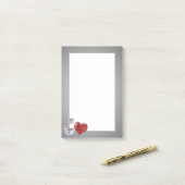 大切ダイヤエレガントモンドハート ポストイット (デスク上)