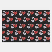 大切ダイヤエレガントモンドハート ラッピングペーパーシート (正面3)