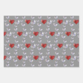 大切ダイヤエレガントモンドハート ラッピングペーパーシート (正面2)