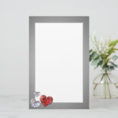 大切ダイヤエレガントモンドハート 便箋 (スタンド正面)