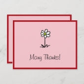 大切デイジー多感謝していパーソナライズされたカード ポストカード (正面/裏面)