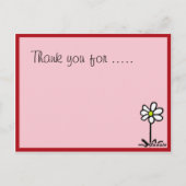 大切デイジー多感謝していパーソナライズされたカード ポストカード (裏面)