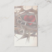 大切ハート名刺テンプレート 名刺 (裏面)