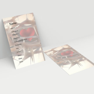 大切ハート名刺テンプレート 名刺