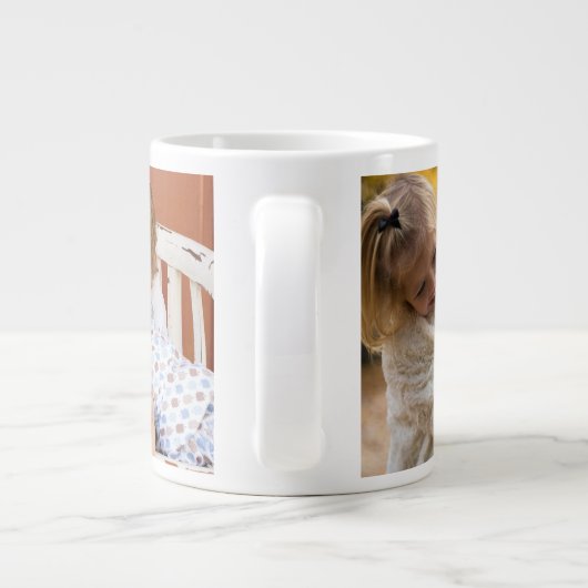 大切パーソナライズされたな瞬間のマグカップ – キャプチャ ジャンボコーヒーマグカップ (裏面)