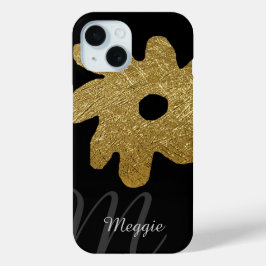 大切パーソナライズされた花 iPhone 15ケース