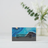 大切ブルークリスタルジェムズラグジュアリージュエリー 名刺 (スタンド正面)