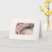 大切ベビー指 カード (黄色い花)