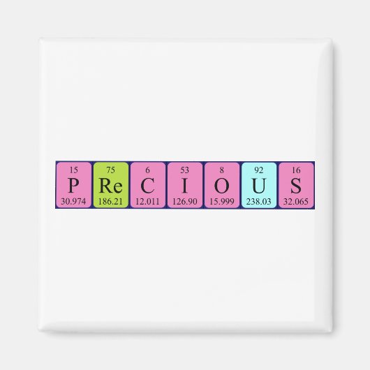 大切周期表名磁石 マグネット (正面)