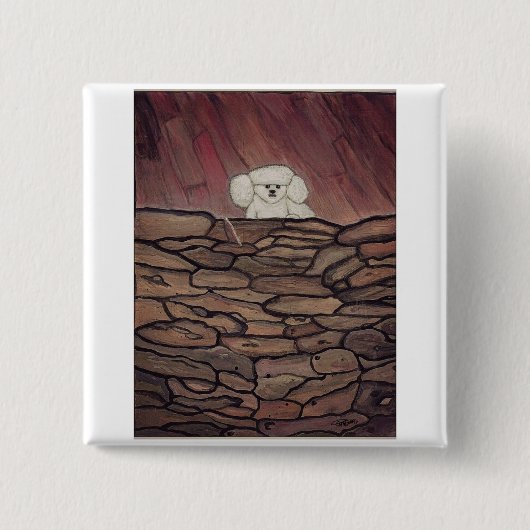 大切沈黙 缶バッジ (正面)