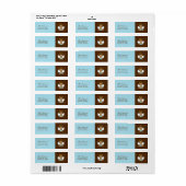 大切男の赤ちゃん《キリスト教》洗礼式や命名式 ラベル (フルシート)