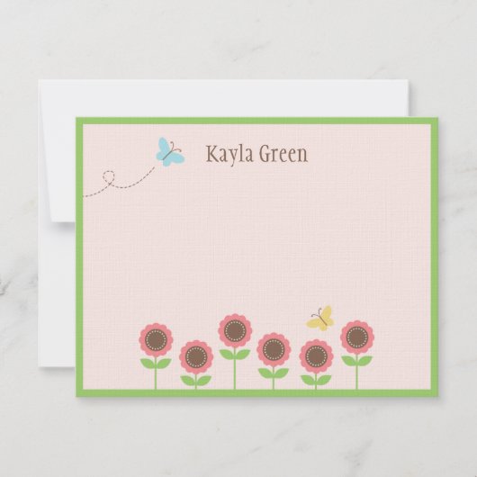 大切開花フラットサンキューカード サンキューカード (正面)