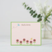 大切開花フラットサンキューカード サンキューカード (スタンド正面)