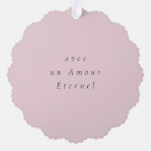 大切黒人形フランスのオーナメント オーナメントカード (裏面)