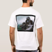 「大切」Tシャツ、フード付、トップス（背面） Tシャツ (裏面)