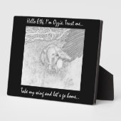 大切E14オジーの翼を持って帰ろう フォトプラーク (側面)