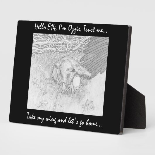 大切E14オジーの翼を持って帰ろう フォトプラーク (側面)