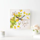 大切Thy愛情のある親切さがいかにであるか スクエア壁時計 (ホーム)