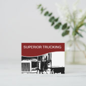 大判カメラのトラック運送 名刺 (スタンド正面)