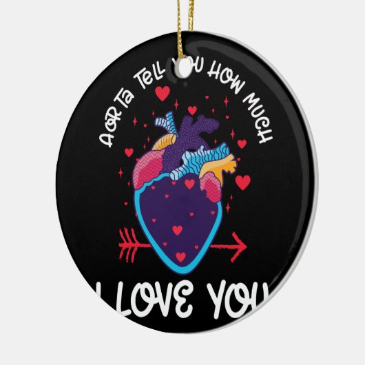 大動脈が君を解剖学的に愛している セラミックオーナメント (左)