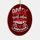 大動脈ハートの手術を受けたハート病の遺族 セラミックオーナメント (右)